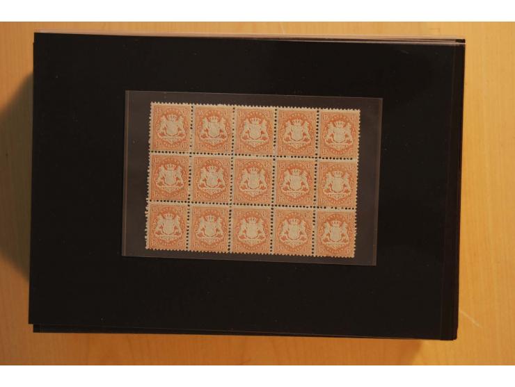 1849/1920, sehr reichhaltiger Sammlungsbestand in 11 Kassetten, 3 Alben und 2 Briefalben, beginnend mit rund 70 (!!) Nr1, dav