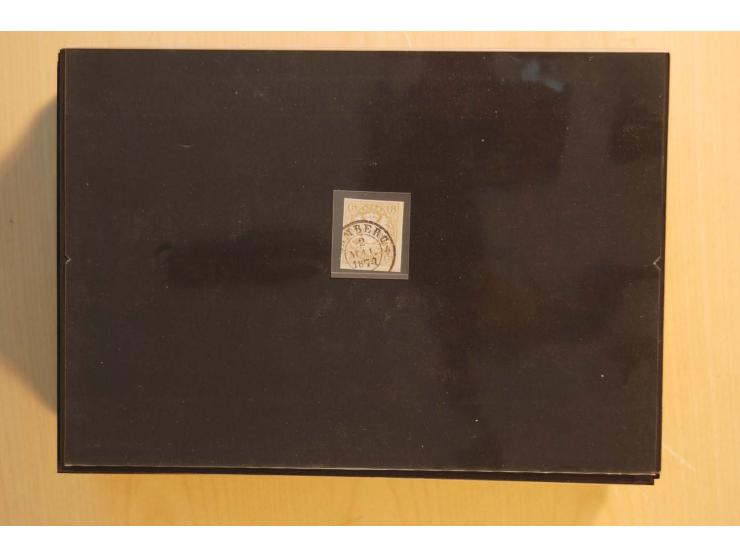 1849/1920, sehr reichhaltiger Sammlungsbestand in 11 Kassetten, 3 Alben und 2 Briefalben, beginnend mit rund 70 (!!) Nr1, dav
