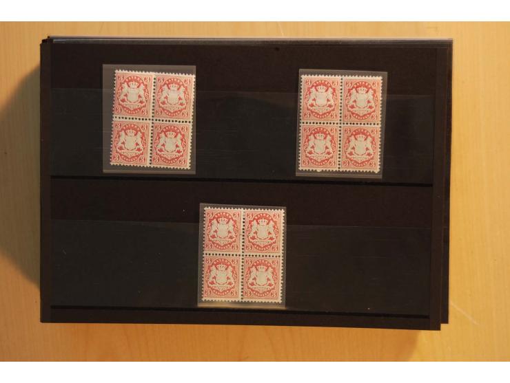 1849/1920, sehr reichhaltiger Sammlungsbestand in 11 Kassetten, 3 Alben und 2 Briefalben, beginnend mit rund 70 (!!) Nr1, dav