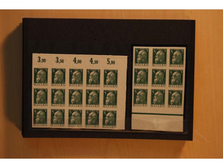1849/1920, sehr reichhaltiger Sammlungsbestand in 11 Kassetten, 3 Alben und 2 Briefalben, beginnend mit rund 70 (!!) Nr1, dav