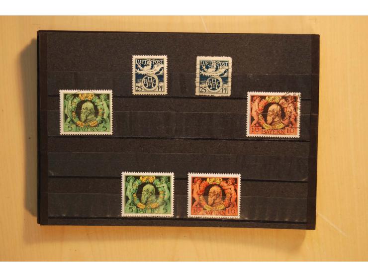 1849/1920, sehr reichhaltiger Sammlungsbestand in 11 Kassetten, 3 Alben und 2 Briefalben, beginnend mit rund 70 (!!) Nr1, dav