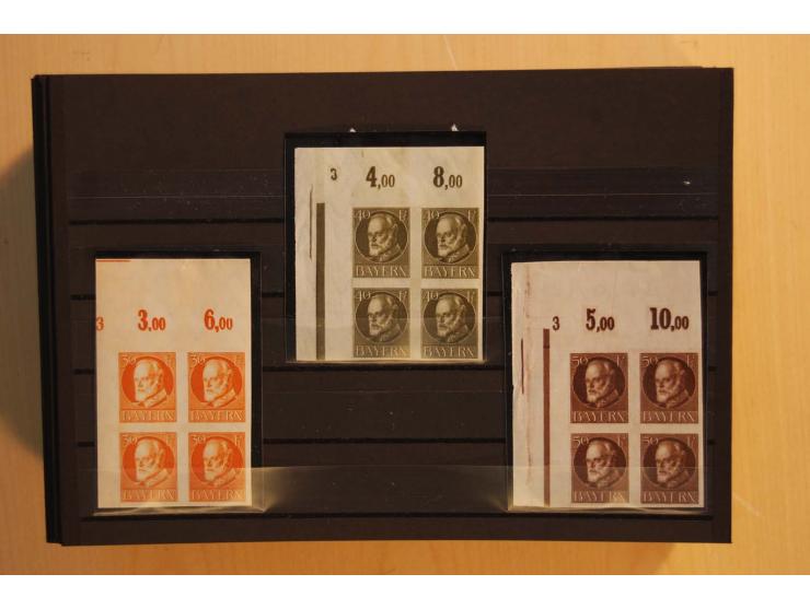 1849/1920, sehr reichhaltiger Sammlungsbestand in 11 Kassetten, 3 Alben und 2 Briefalben, beginnend mit rund 70 (!!) Nr1, dav