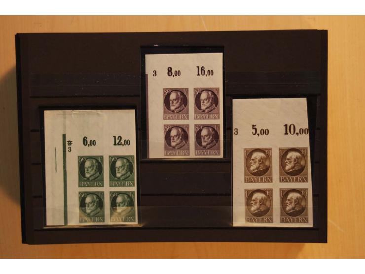 1849/1920, sehr reichhaltiger Sammlungsbestand in 11 Kassetten, 3 Alben und 2 Briefalben, beginnend mit rund 70 (!!) Nr1, dav