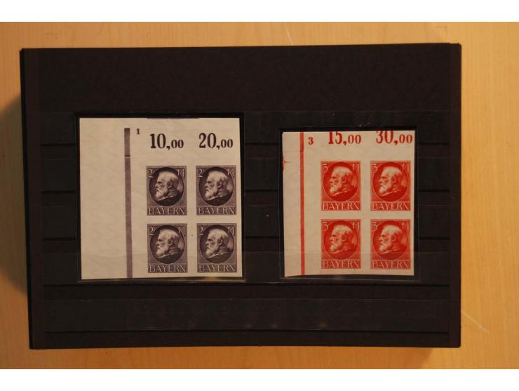 1849/1920, sehr reichhaltiger Sammlungsbestand in 11 Kassetten, 3 Alben und 2 Briefalben, beginnend mit rund 70 (!!) Nr1, dav