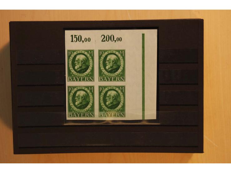 1849/1920, sehr reichhaltiger Sammlungsbestand in 11 Kassetten, 3 Alben und 2 Briefalben, beginnend mit rund 70 (!!) Nr1, dav