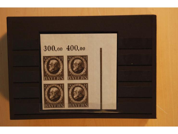 1849/1920, sehr reichhaltiger Sammlungsbestand in 11 Kassetten, 3 Alben und 2 Briefalben, beginnend mit rund 70 (!!) Nr1, dav