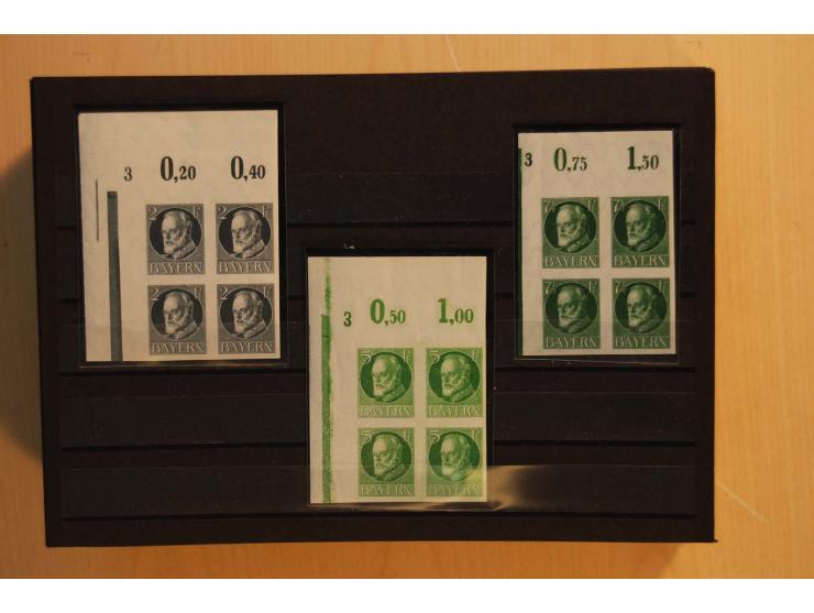 1849/1920, sehr reichhaltiger Sammlungsbestand in 11 Kassetten, 3 Alben und 2 Briefalben, beginnend mit rund 70 (!!) Nr1, dav