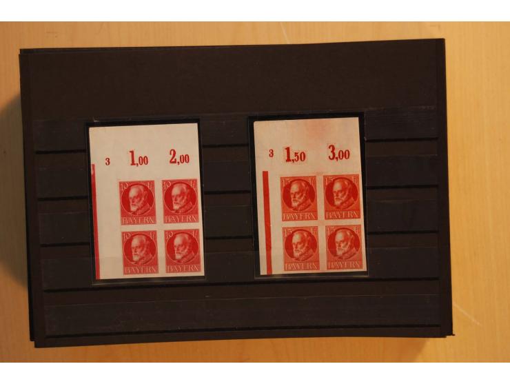 1849/1920, sehr reichhaltiger Sammlungsbestand in 11 Kassetten, 3 Alben und 2 Briefalben, beginnend mit rund 70 (!!) Nr1, dav