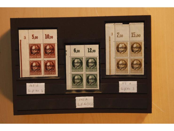 1849/1920, sehr reichhaltiger Sammlungsbestand in 11 Kassetten, 3 Alben und 2 Briefalben, beginnend mit rund 70 (!!) Nr1, dav
