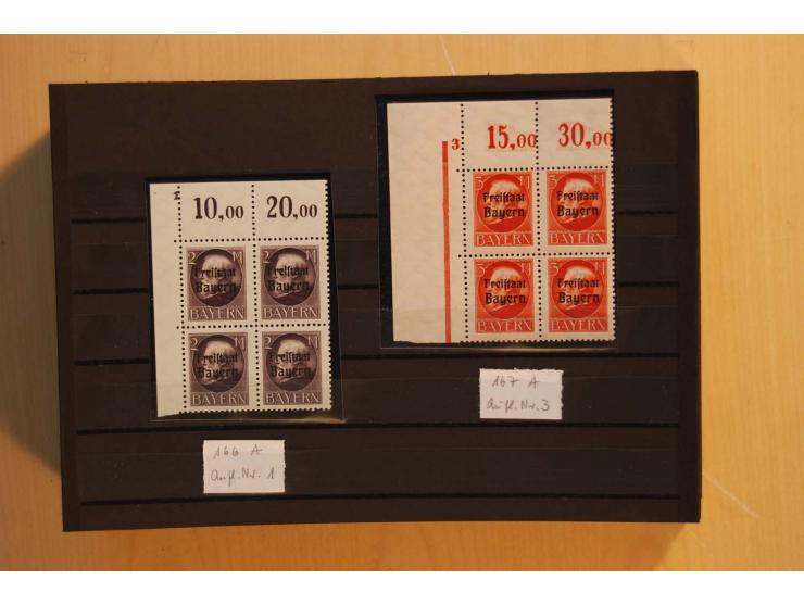 1849/1920, sehr reichhaltiger Sammlungsbestand in 11 Kassetten, 3 Alben und 2 Briefalben, beginnend mit rund 70 (!!) Nr1, dav