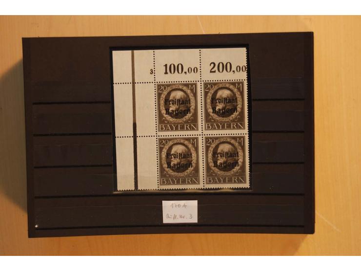 1849/1920, sehr reichhaltiger Sammlungsbestand in 11 Kassetten, 3 Alben und 2 Briefalben, beginnend mit rund 70 (!!) Nr1, dav