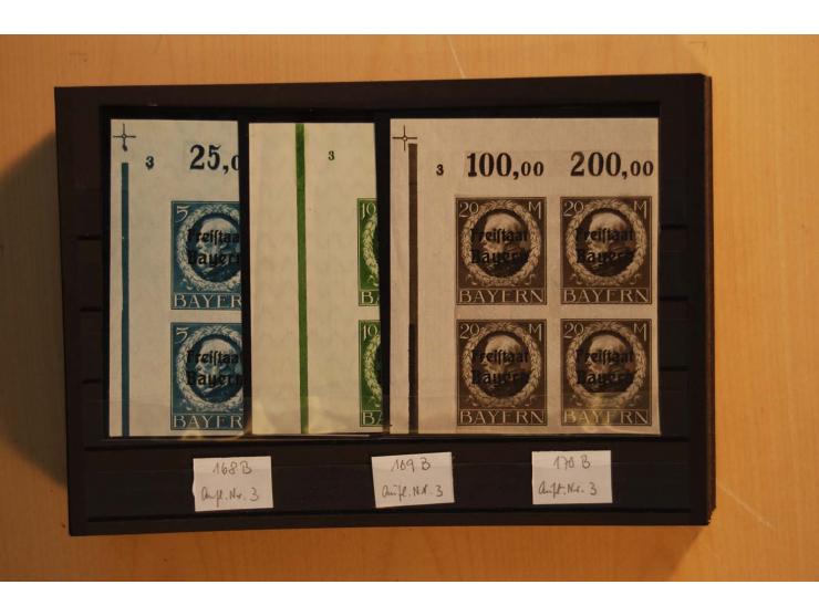 1849/1920, sehr reichhaltiger Sammlungsbestand in 11 Kassetten, 3 Alben und 2 Briefalben, beginnend mit rund 70 (!!) Nr1, dav