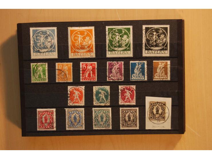 1849/1920, sehr reichhaltiger Sammlungsbestand in 11 Kassetten, 3 Alben und 2 Briefalben, beginnend mit rund 70 (!!) Nr1, dav