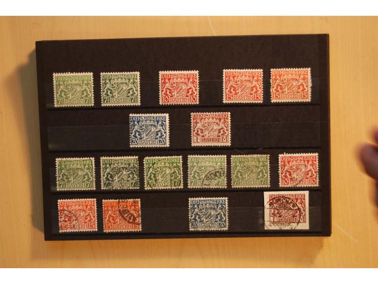 1849/1920, sehr reichhaltiger Sammlungsbestand in 11 Kassetten, 3 Alben und 2 Briefalben, beginnend mit rund 70 (!!) Nr1, dav