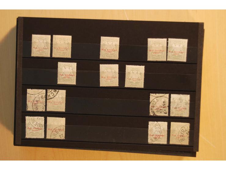 1849/1920, sehr reichhaltiger Sammlungsbestand in 11 Kassetten, 3 Alben und 2 Briefalben, beginnend mit rund 70 (!!) Nr1, dav