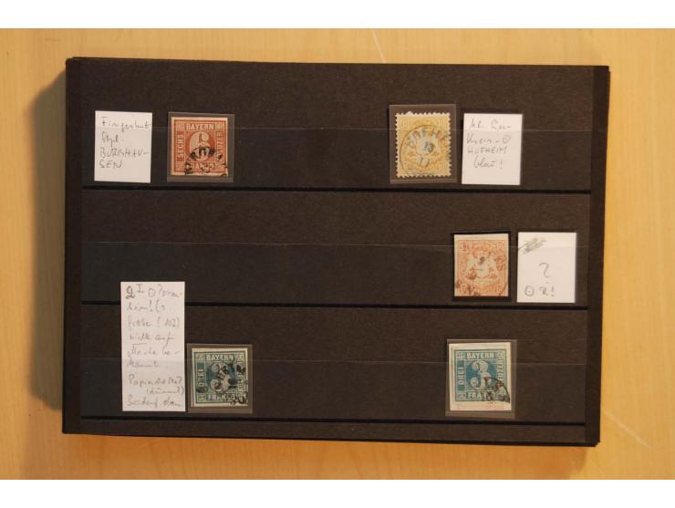 1849/1920, sehr reichhaltiger Sammlungsbestand in 11 Kassetten, 3 Alben und 2 Briefalben, beginnend mit rund 70 (!!) Nr1, dav