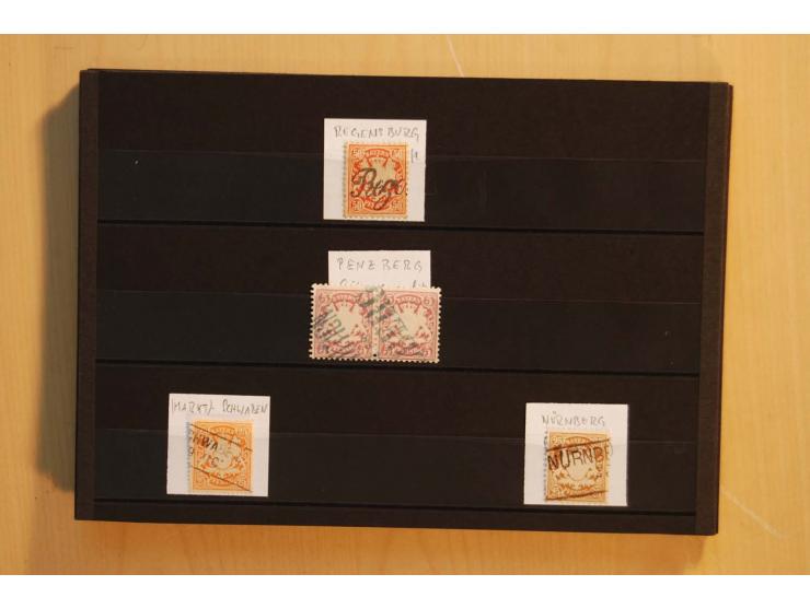 1849/1920, sehr reichhaltiger Sammlungsbestand in 11 Kassetten, 3 Alben und 2 Briefalben, beginnend mit rund 70 (!!) Nr1, dav