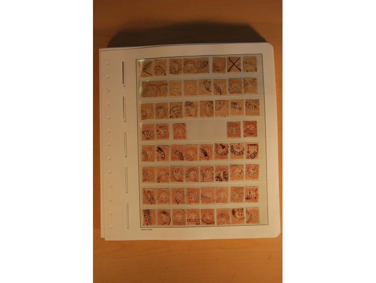 1849/1920, sehr reichhaltiger Sammlungsbestand in 11 Kassetten, 3 Alben und 2 Briefalben, beginnend mit rund 70 (!!) Nr1, dav