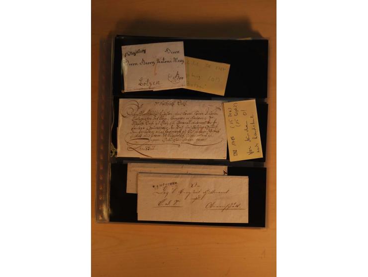 1849/1920, sehr reichhaltiger Sammlungsbestand in 11 Kassetten, 3 Alben und 2 Briefalben, beginnend mit rund 70 (!!) Nr1, dav