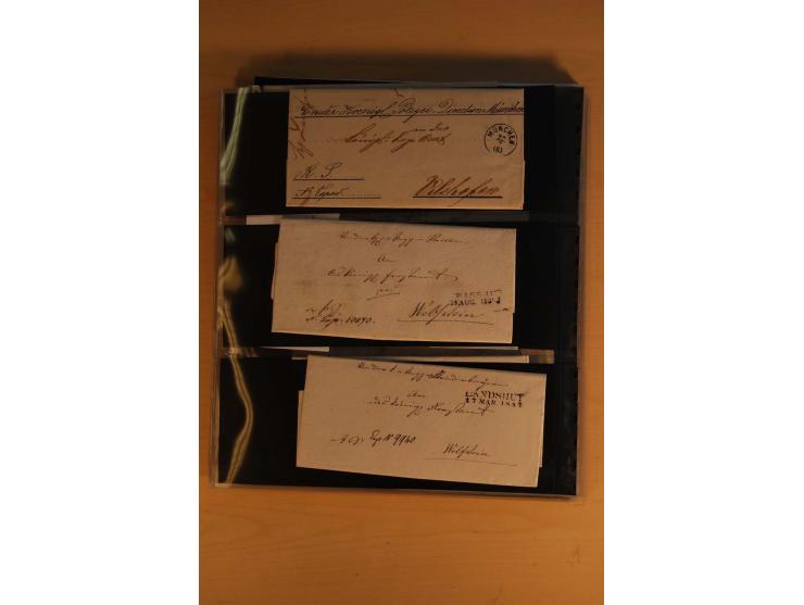 1849/1920, sehr reichhaltiger Sammlungsbestand in 11 Kassetten, 3 Alben und 2 Briefalben, beginnend mit rund 70 (!!) Nr1, dav
