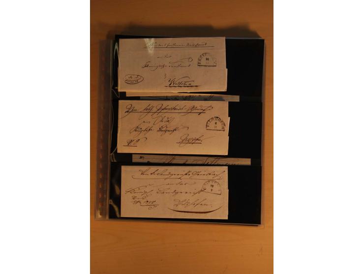 1849/1920, sehr reichhaltiger Sammlungsbestand in 11 Kassetten, 3 Alben und 2 Briefalben, beginnend mit rund 70 (!!) Nr1, dav