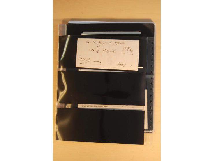 1849/1920, sehr reichhaltiger Sammlungsbestand in 11 Kassetten, 3 Alben und 2 Briefalben, beginnend mit rund 70 (!!) Nr1, dav