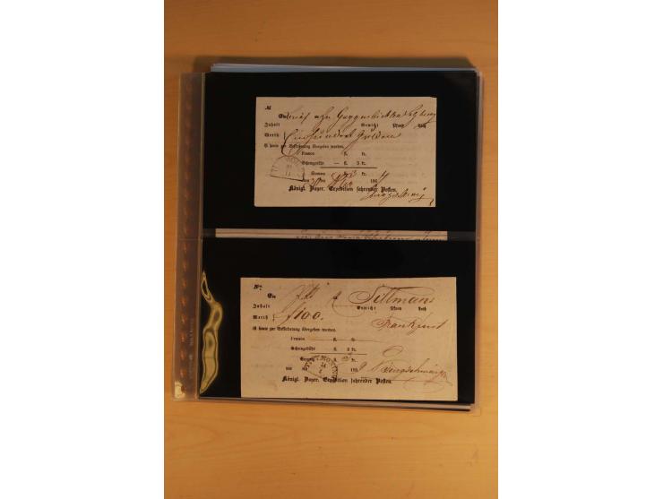 1849/1920, sehr reichhaltiger Sammlungsbestand in 11 Kassetten, 3 Alben und 2 Briefalben, beginnend mit rund 70 (!!) Nr1, dav
