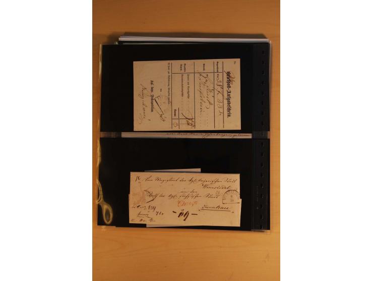 1849/1920, sehr reichhaltiger Sammlungsbestand in 11 Kassetten, 3 Alben und 2 Briefalben, beginnend mit rund 70 (!!) Nr1, dav