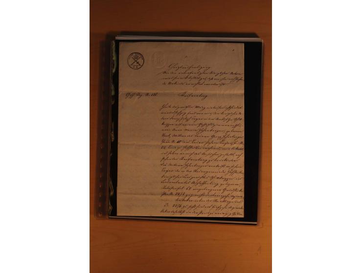 1849/1920, sehr reichhaltiger Sammlungsbestand in 11 Kassetten, 3 Alben und 2 Briefalben, beginnend mit rund 70 (!!) Nr1, dav