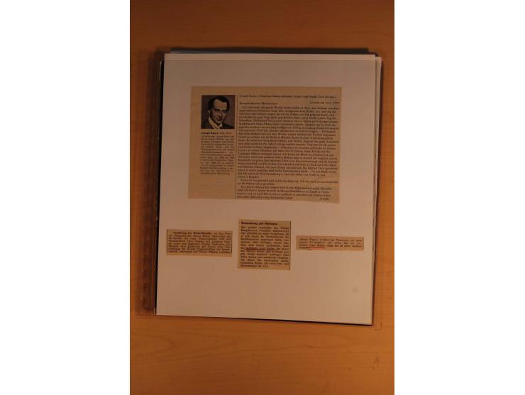 1849/1920, sehr reichhaltiger Sammlungsbestand in 11 Kassetten, 3 Alben und 2 Briefalben, beginnend mit rund 70 (!!) Nr1, dav