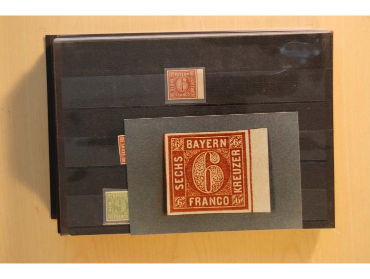 1849/1920, sehr reichhaltiger Sammlungsbestand in 11 Kassetten, 3 Alben und 2 Briefalben, beginnend mit rund 70 (!!) Nr1, dav