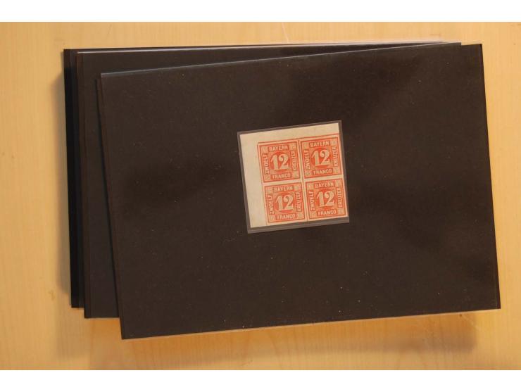 1849/1920, sehr reichhaltiger Sammlungsbestand in 11 Kassetten, 3 Alben und 2 Briefalben, beginnend mit rund 70 (!!) Nr1, dav