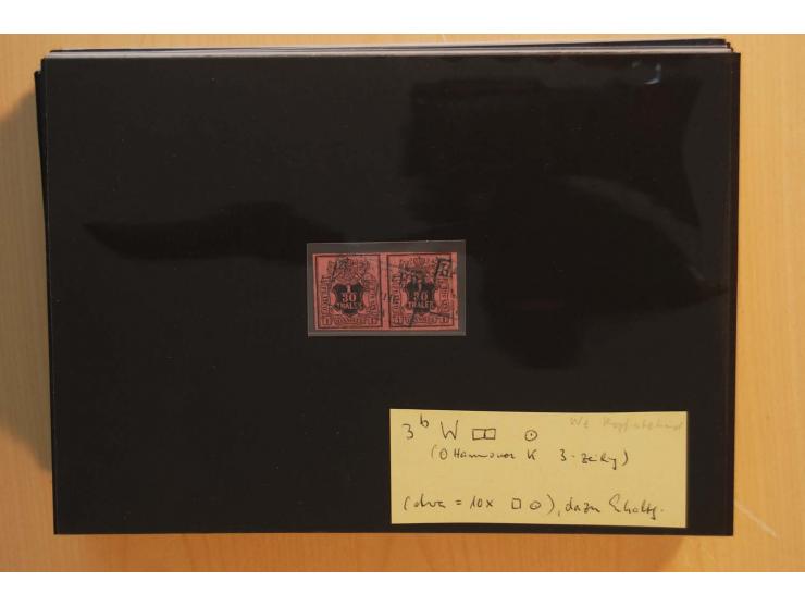 1850/75 (ca.), reichhaltiger Sammlungsbestand einschließlich einer  schönen Sammlung nachverwendeter Stempel; dabei viel inte