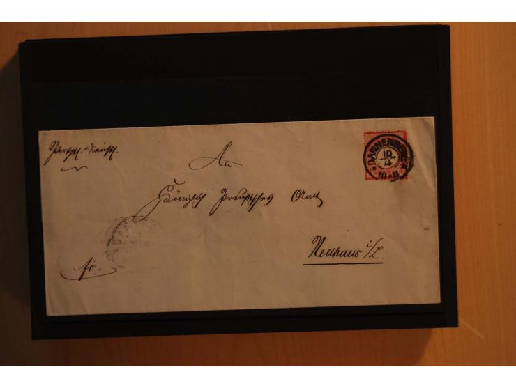 1850/75 (ca.), reichhaltiger Sammlungsbestand einschließlich einer  schönen Sammlung nachverwendeter Stempel; dabei viel inte