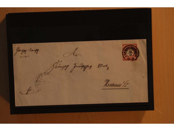 1850/75 (ca.), reichhaltiger Sammlungsbestand einschließlich einer  schönen Sammlung nachverwendeter Stempel; dabei viel inte