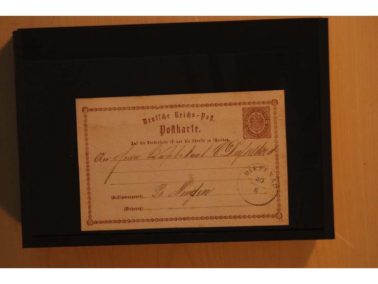 1850/75 (ca.), reichhaltiger Sammlungsbestand einschließlich einer  schönen Sammlung nachverwendeter Stempel; dabei viel inte