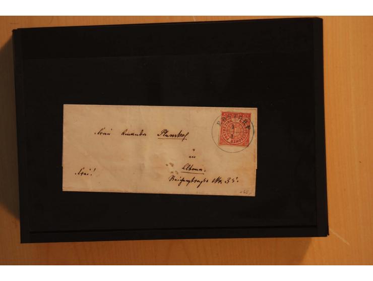 1850/75 (ca.), reichhaltiger Sammlungsbestand einschließlich einer  schönen Sammlung nachverwendeter Stempel; dabei viel inte