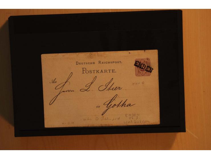 1850/75 (ca.), reichhaltiger Sammlungsbestand einschließlich einer  schönen Sammlung nachverwendeter Stempel; dabei viel inte