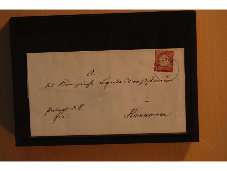 1850/75 (ca.), reichhaltiger Sammlungsbestand einschließlich einer  schönen Sammlung nachverwendeter Stempel; dabei viel inte