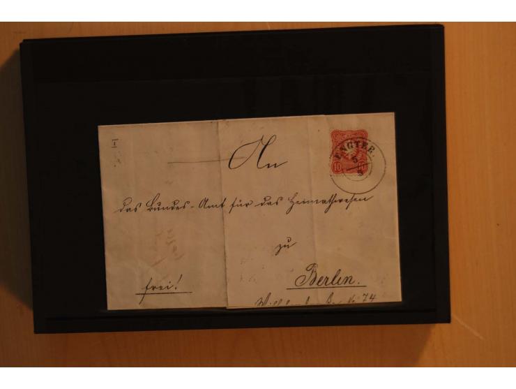 1850/75 (ca.), reichhaltiger Sammlungsbestand einschließlich einer  schönen Sammlung nachverwendeter Stempel; dabei viel inte