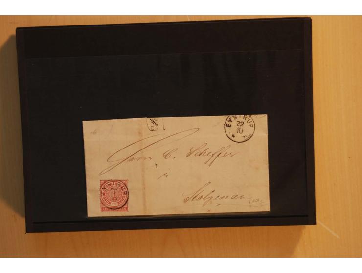 1850/75 (ca.), reichhaltiger Sammlungsbestand einschließlich einer  schönen Sammlung nachverwendeter Stempel; dabei viel inte