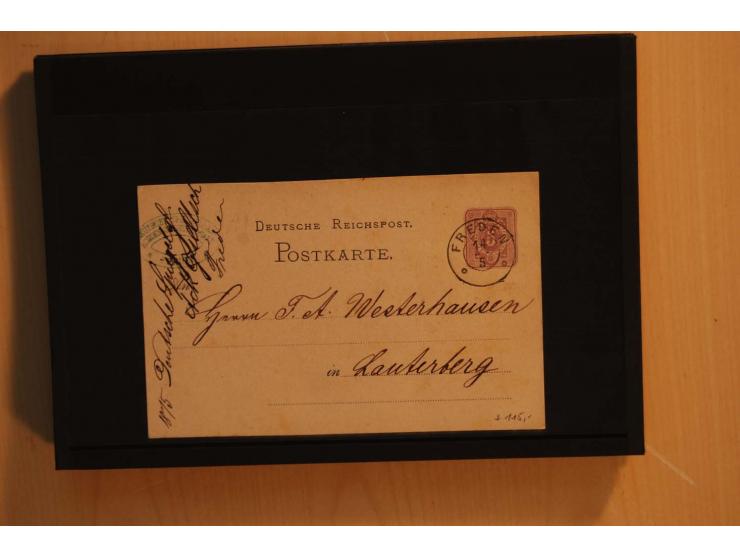 1850/75 (ca.), reichhaltiger Sammlungsbestand einschließlich einer  schönen Sammlung nachverwendeter Stempel; dabei viel inte