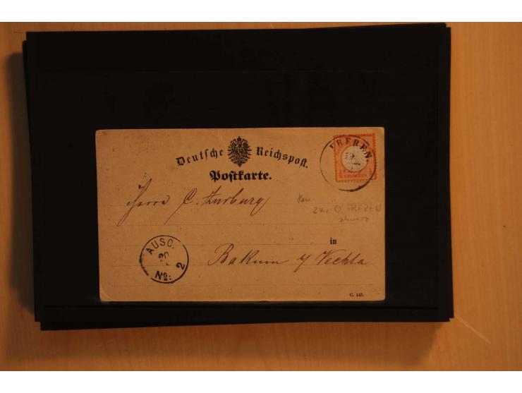 1850/75 (ca.), reichhaltiger Sammlungsbestand einschließlich einer  schönen Sammlung nachverwendeter Stempel; dabei viel inte