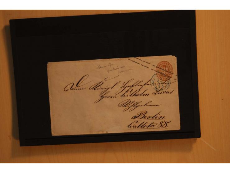1850/75 (ca.), reichhaltiger Sammlungsbestand einschließlich einer  schönen Sammlung nachverwendeter Stempel; dabei viel inte