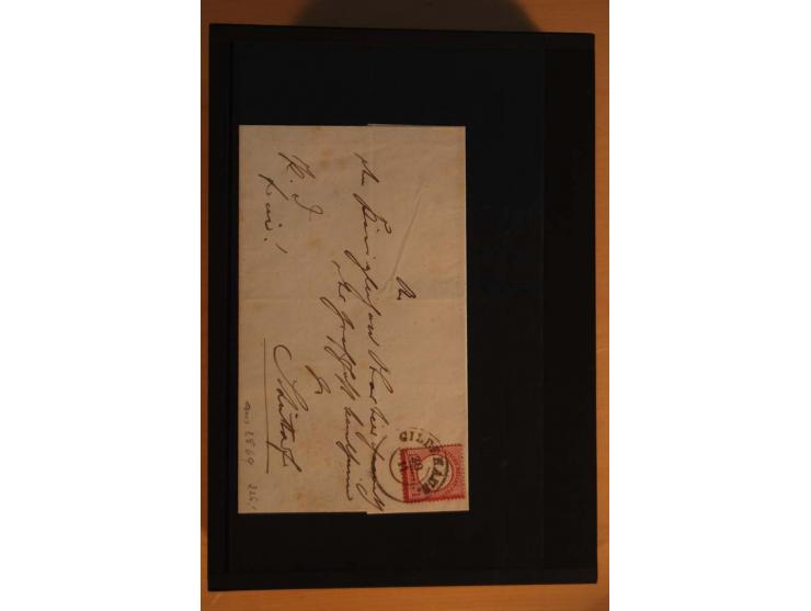 1850/75 (ca.), reichhaltiger Sammlungsbestand einschließlich einer  schönen Sammlung nachverwendeter Stempel; dabei viel inte