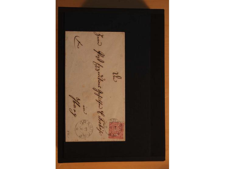 1850/75 (ca.), reichhaltiger Sammlungsbestand einschließlich einer  schönen Sammlung nachverwendeter Stempel; dabei viel inte