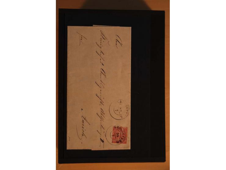 1850/75 (ca.), reichhaltiger Sammlungsbestand einschließlich einer  schönen Sammlung nachverwendeter Stempel; dabei viel inte