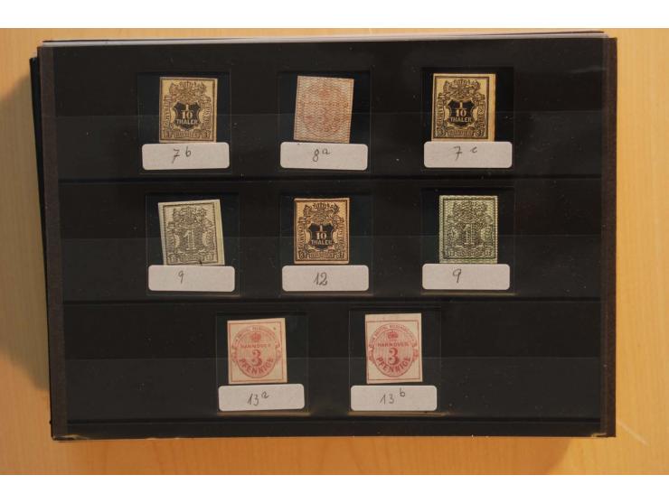 1850/75 (ca.), reichhaltiger Sammlungsbestand einschließlich einer  schönen Sammlung nachverwendeter Stempel; dabei viel inte
