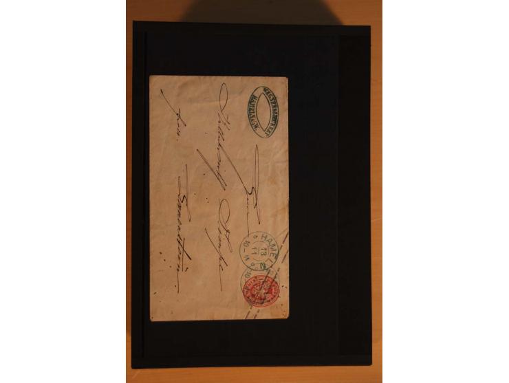 1850/75 (ca.), reichhaltiger Sammlungsbestand einschließlich einer  schönen Sammlung nachverwendeter Stempel; dabei viel inte