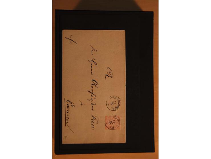 1850/75 (ca.), reichhaltiger Sammlungsbestand einschließlich einer  schönen Sammlung nachverwendeter Stempel; dabei viel inte
